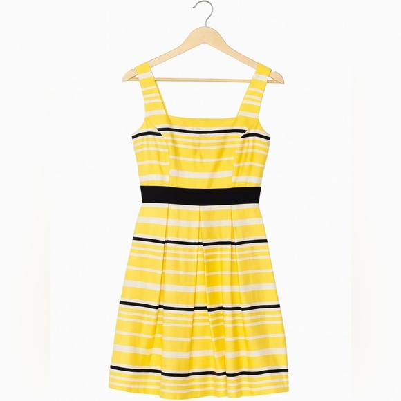 Danny & Nicole Yellow Striped Dress – Size 2P | Chic & Flattering - Picture 1 of 2